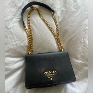 Prada Saffiano Lux Chain Bag